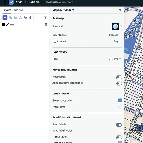 I flipped the color of the roads because they weren’t well visible.