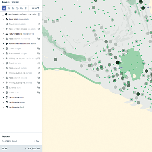 I figured out what data to show on the map and was trying to tweak how all the data was displayed because some of them were too small.
