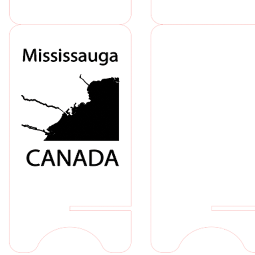 The process of making the Mississauga map using illustrator to send to the lab technician for printing.