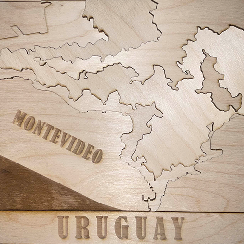 Final topographic map of Montevideo.