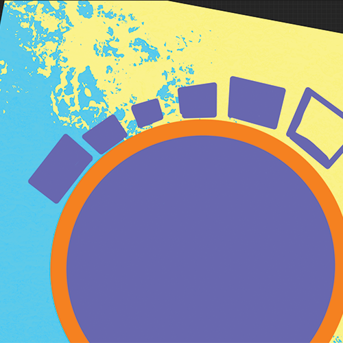 For my first design I wanted to just start drawing rather than gather up some research. I started drawing a circle to represent my social media presence on Discord and my icon being orange on there.